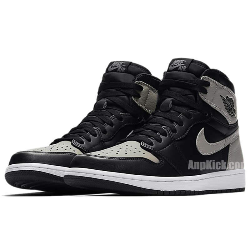 Air Jordan 1 'Shadow' Grey 2018 On Feet Mens GS Outfit Shoes 555088-013
