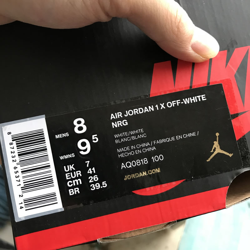 Off-White Air Jordan 1 'White' AQ0818-100 Release Date