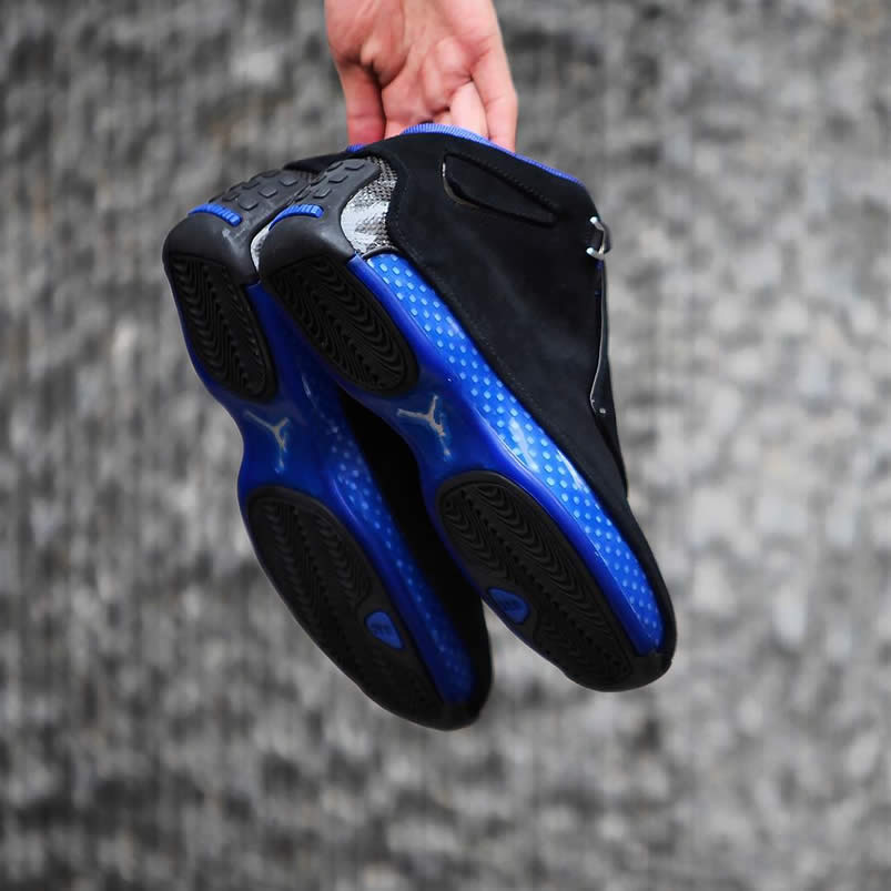Air Jordan 18 'Black Sport Royal' Blue In Hand 2018 Release For Sale AA2494-007 Air Jordan 18 'Black Sport Royal' Blue In Hand 2018 Release For Sale AA2494-007