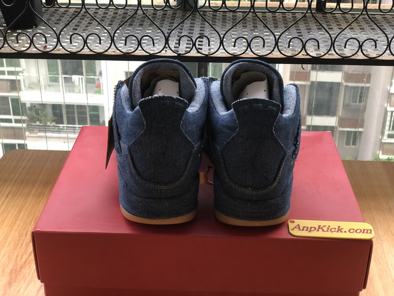 Levi's x Air Jordan 4 'Blue Denim' For Sale Behind Image Levi's x Air Jordan 4 'Blue Denim' For Sale Behind Image
