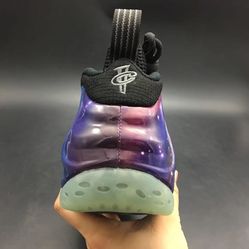 Nike Air Foamposite One NRG Galaxy In-Hand Behind Image 521286-800 Nike Air Foamposite One NRG Galaxy In-Hand Behind Image 521286-800
