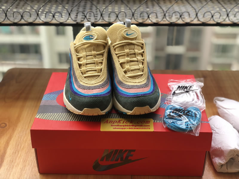 Nike Air Max 1 97 VF SW Sean Wotherspoon Shoes AJ4219-400 Head Laces Nike Air Max 1 97 VF SW Sean Wotherspoon Shoes AJ4219-400 Head Laces
