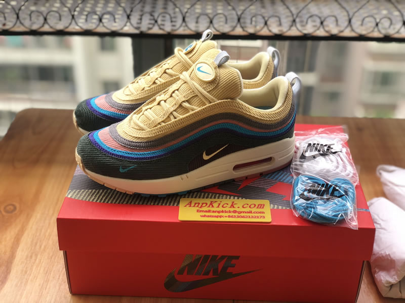 Nike Air Max 1 97 VF SW Sean Wotherspoon Shoes AJ4219-400 Left Side Nike Air Max 1 97 VF SW Sean Wotherspoon Shoes AJ4219-400 Left Side