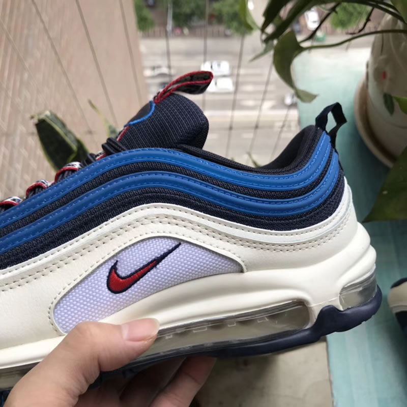 Nike Air Max Plus 97 TT SE Obsidian/Blue/University Red For Sale In Hand Details Image Nike Air Max Plus 97 TT SE Obsidian/Blue/University Red For Sale In Hand Details Image
